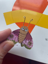 Load image into Gallery viewer, Ms Moth Brooch - Pink - SECONDS