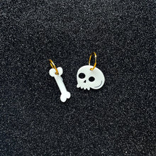 Load image into Gallery viewer, Skull and Bone Earrings