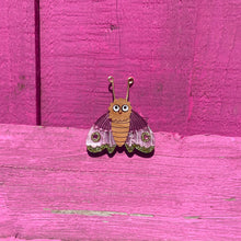 Load image into Gallery viewer, Ms Moth Brooch - Pink - SECONDS