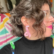 Load image into Gallery viewer, Wiggly Worm Earrings