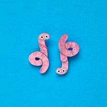 Load image into Gallery viewer, Wiggly Worm Earrings