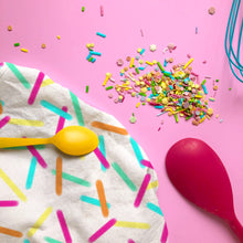 Load image into Gallery viewer, Rainbow Sprinkles Tea Towel - DISCOUNTED