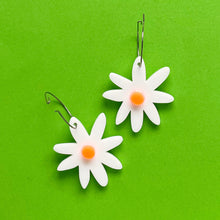 Load image into Gallery viewer, Yellow, Orange and White Daisy Dangles