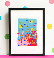 Load image into Gallery viewer, Colourful Corals - digital illustration - unframed giclee print