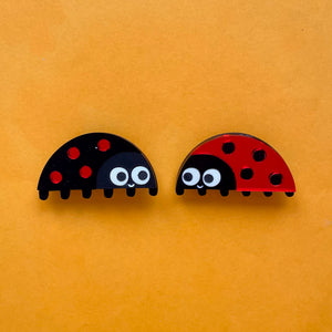 Harlequin Ladybird Brooch