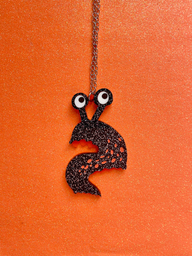 Halloween Slug necklace