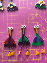 Load image into Gallery viewer, Weird Bird Statement Earrings