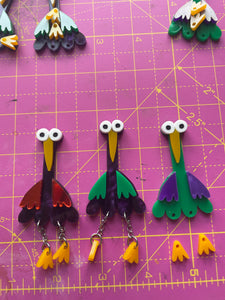 Weird Bird Statement Earrings