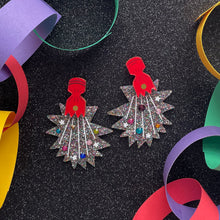 Load image into Gallery viewer, Christmas Cracker Statement Earrings