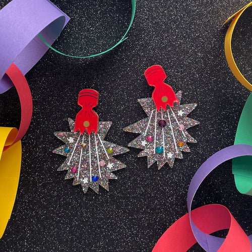 Christmas Cracker Statement Earrings