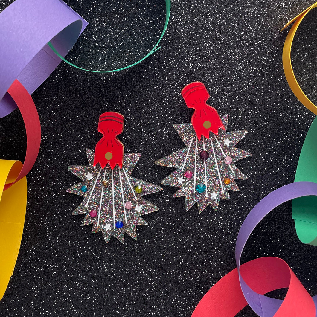 Christmas Cracker Statement Earrings