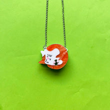 Load image into Gallery viewer, Croissant Cat Pendant