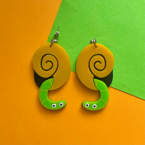 Peek-a-boo Worms earrings - PRE-ORDER