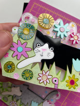 Load image into Gallery viewer, SECONDS - Cat in the Garden - statement necklace