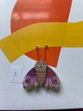 Load image into Gallery viewer, Ms Moth Brooch - Pink - SECONDS