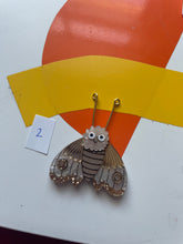 Load image into Gallery viewer, Ms Moth Brooch - Gold - SECONDS