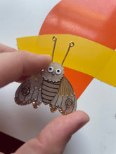 Load image into Gallery viewer, Ms Moth Brooch - Gold - SECONDS
