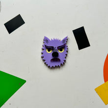 Load image into Gallery viewer, Wolf Guy Brooch  - SECOND