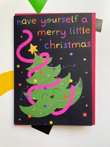 Merry Little Christmas - blank card - SECONDS