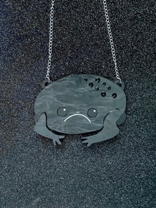 Sad Rain Frog Necklace