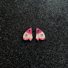 Load image into Gallery viewer, One off Moth Wing Earrings - Pink Lemonade