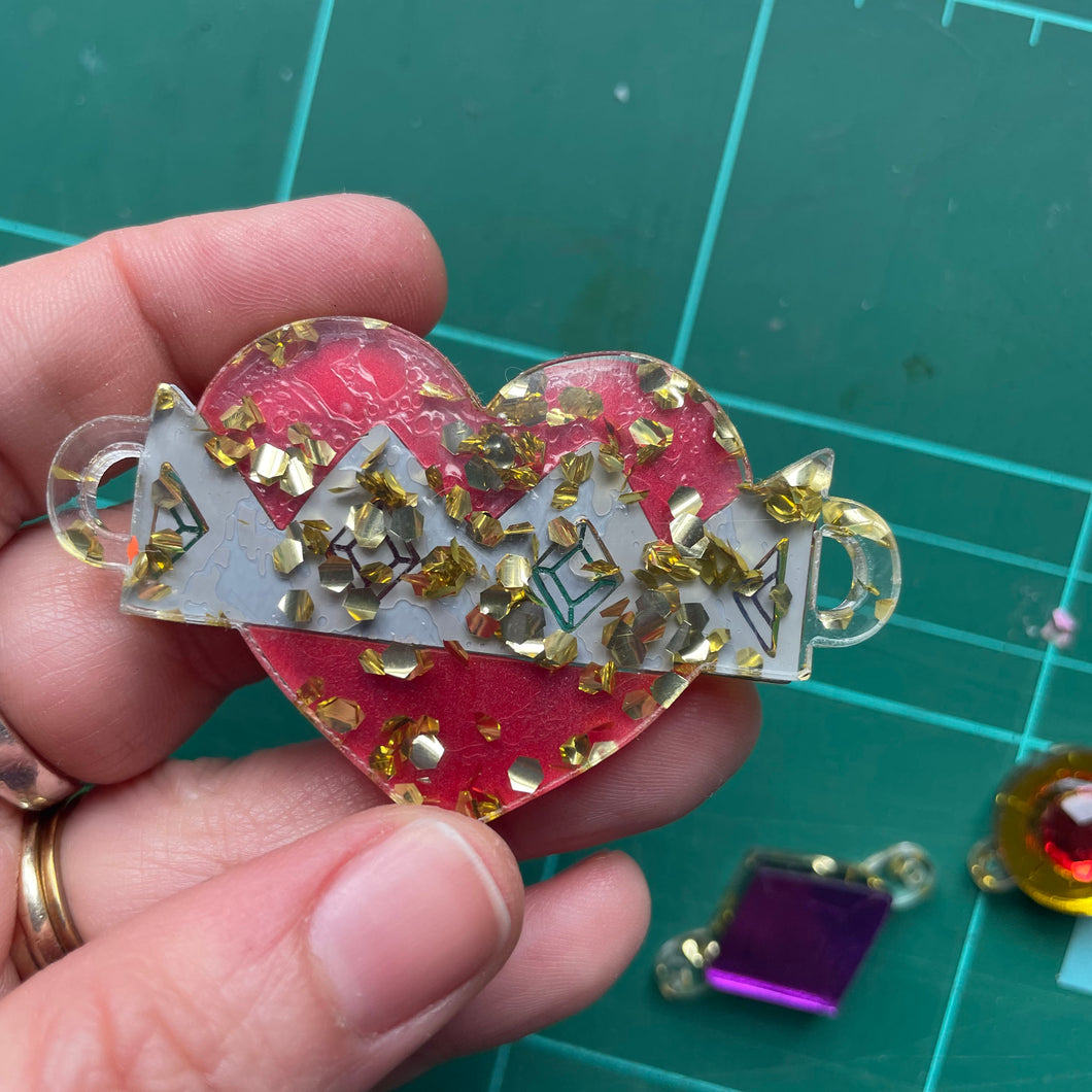 Queen of Hearts Statement Necklace - SAMPLES