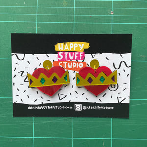 Queen of Hearts statement earrings DISCONTINUED