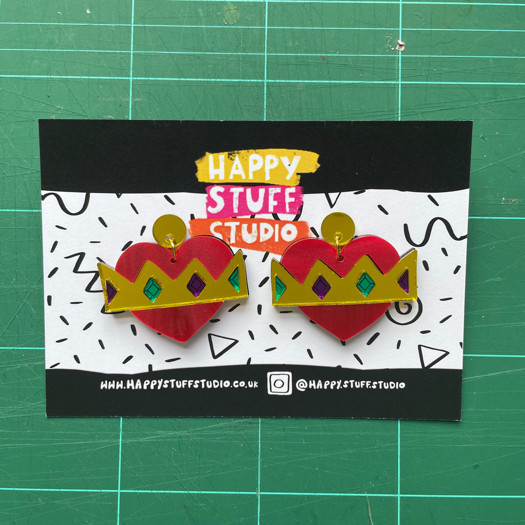 Queen of Hearts statement earrings DISCONTINUED