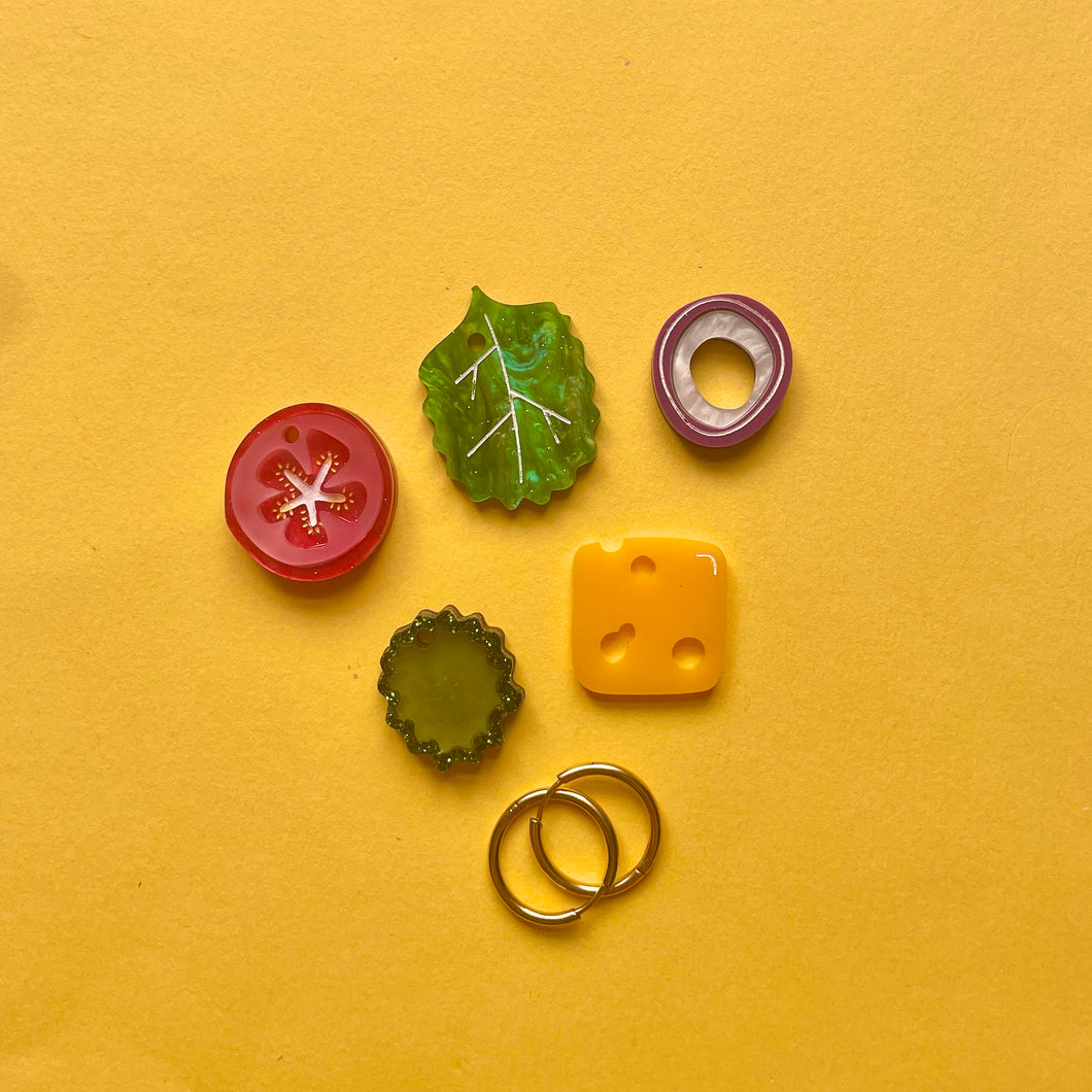 Extra Toppings Hoop Earring Set