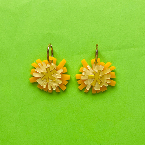 Dandelion earrings