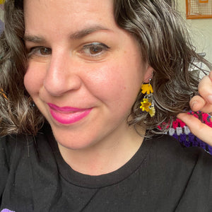 Dandelion Mini Abstract Dangle Earrings