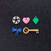 Load image into Gallery viewer, Tin Man&#39;s Heart - Earrings - PRE-ORDER