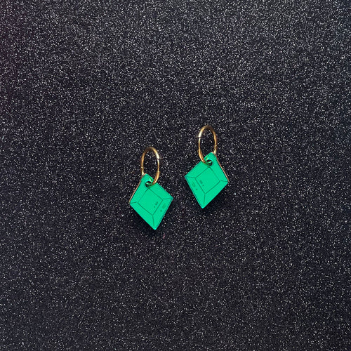 Gnome King's Emerald - Earrings - PRE-ORDER