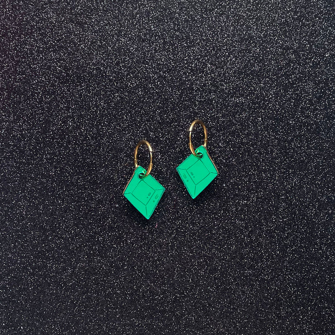 Gnome King's Emerald - Earrings