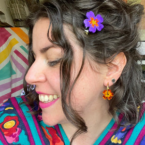 Mini Flower Hoops