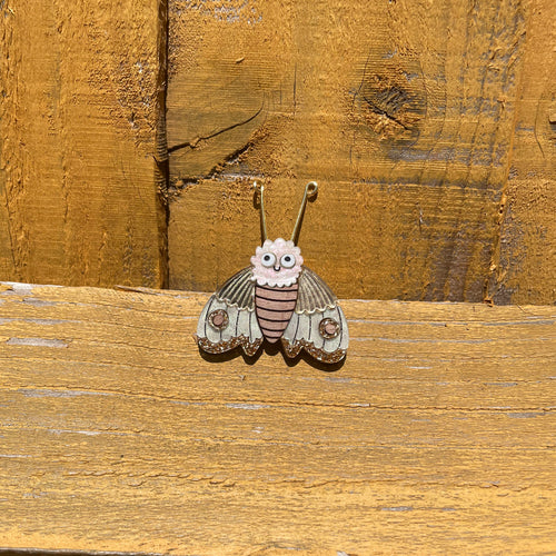 Ms Moth Brooch - Gold - SECONDS