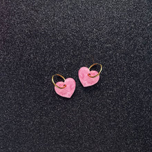 Load image into Gallery viewer, Tin Man&#39;s Heart - Earrings - PRE-ORDER