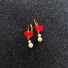 Load image into Gallery viewer, Heart &amp; Pearl Drops