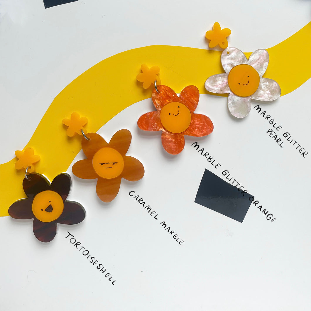 70s Vibes Daisy Earrings