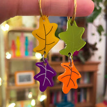 Load image into Gallery viewer, Oak Leaf Double Dangles