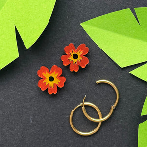 Mini Flower Hoops