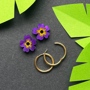 Mini Flower Hoops