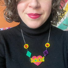 Load image into Gallery viewer, Queen of Hearts Statement Necklace - SAMPLES