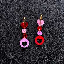 Load image into Gallery viewer, Heartstring Statement Dangly Earrings