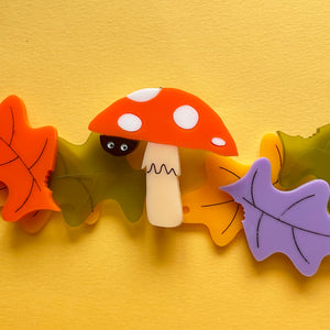 Toadstool brooch - PRE-ORDER