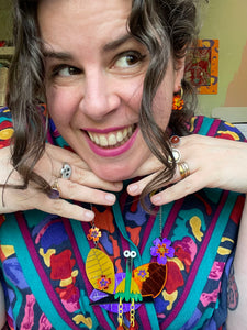 Weird Bird Statement Necklace