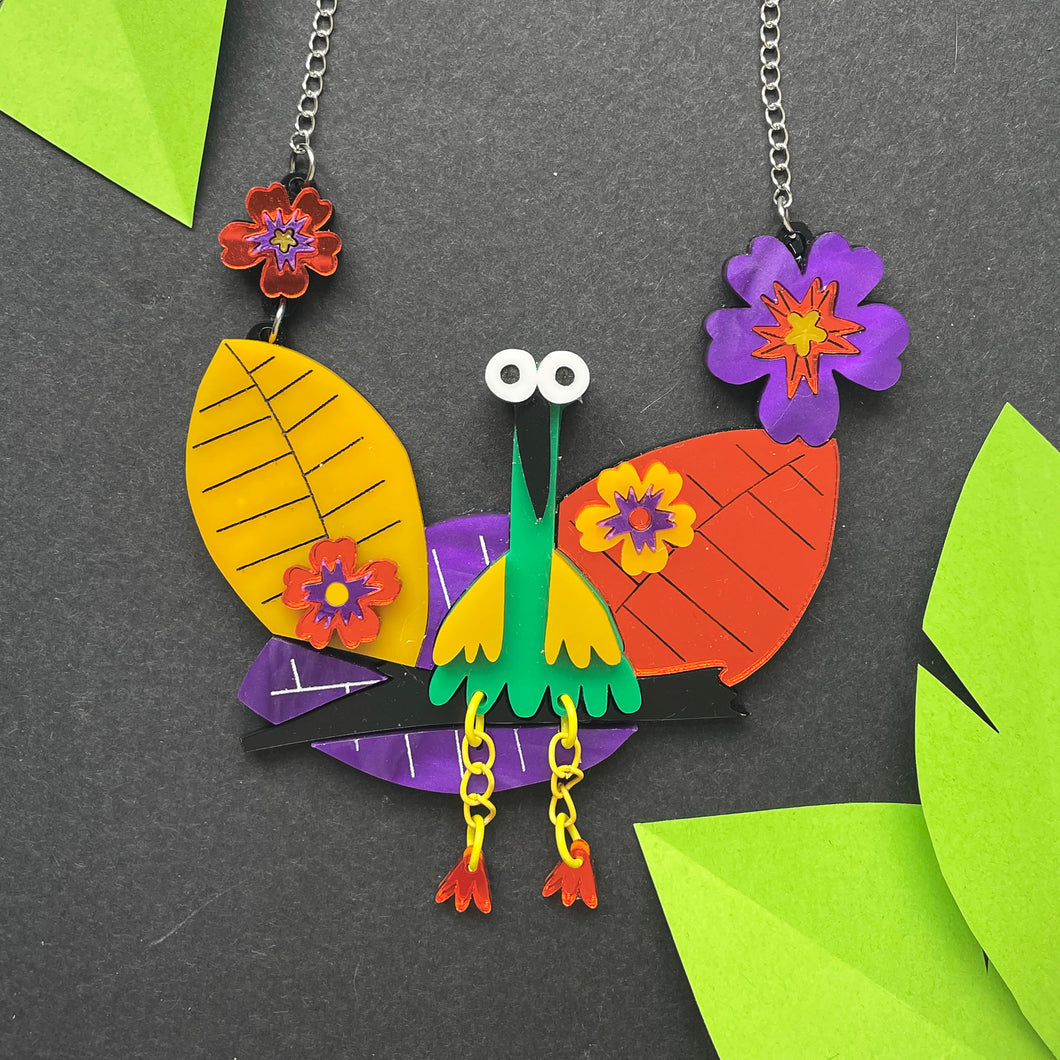 Weird Bird Statement Necklace