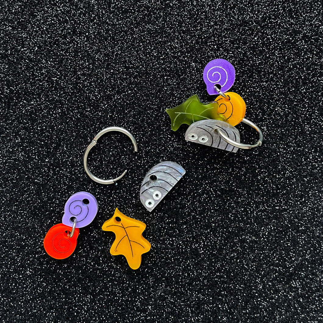 Forest Floor Earring Charm set