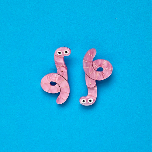 Wiggly Worm Earrings