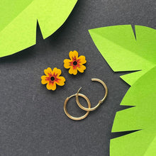 Load image into Gallery viewer, Mini Flower Hoops